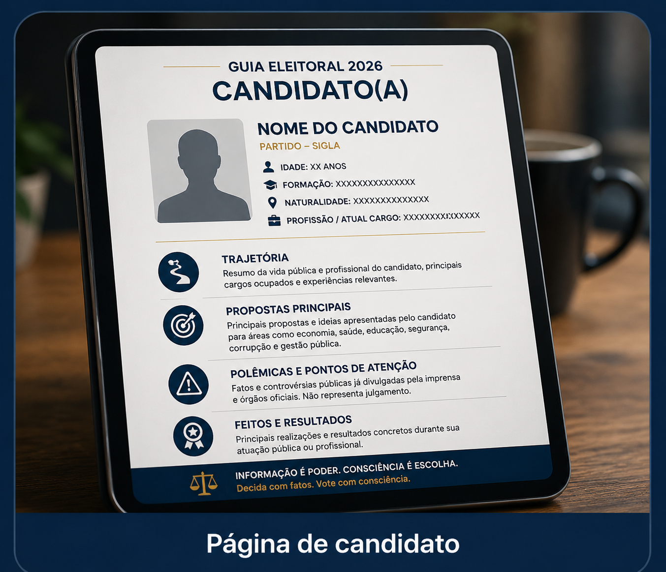 Página de candidato